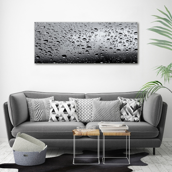 Fotocuadro en lienzo de alta calidad horizontal Gotas de agua