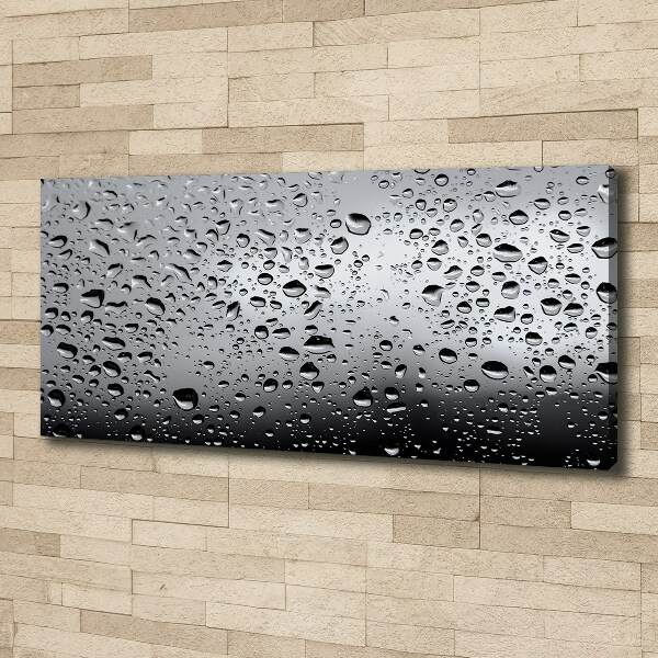 Fotocuadro en lienzo de alta calidad horizontal Gotas de agua