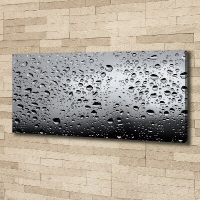 Fotocuadro en lienzo de alta calidad horizontal Gotas de agua