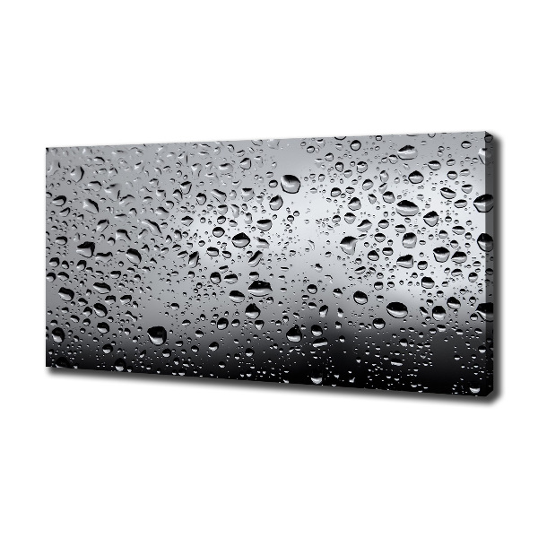 Fotocuadro en lienzo de alta calidad horizontal Gotas de agua