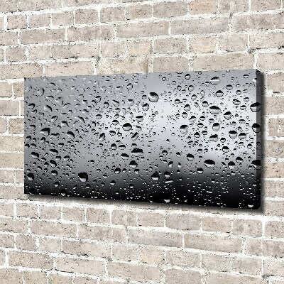 Fotocuadro en lienzo de alta calidad horizontal Gotas de agua