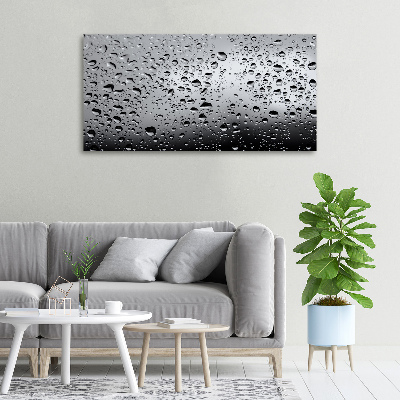 Fotocuadro en lienzo de alta calidad horizontal Gotas de agua