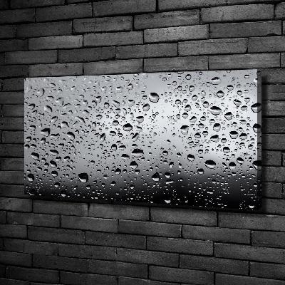 Fotocuadro en lienzo de alta calidad horizontal Gotas de agua