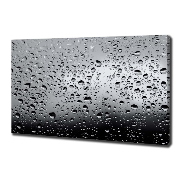Fotocuadro en lienzo de alta calidad horizontal Gotas de agua