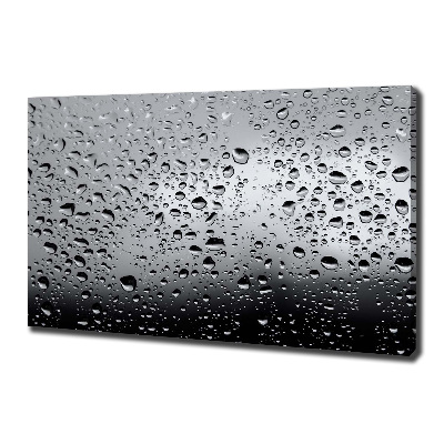 Fotocuadro en lienzo de alta calidad horizontal Gotas de agua