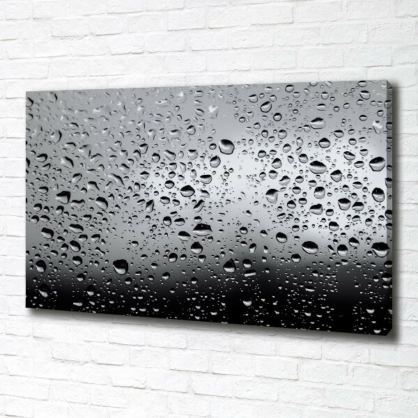 Fotocuadro en lienzo de alta calidad horizontal Gotas de agua