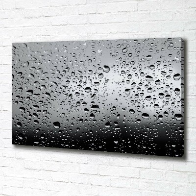 Fotocuadro en lienzo de alta calidad horizontal Gotas de agua