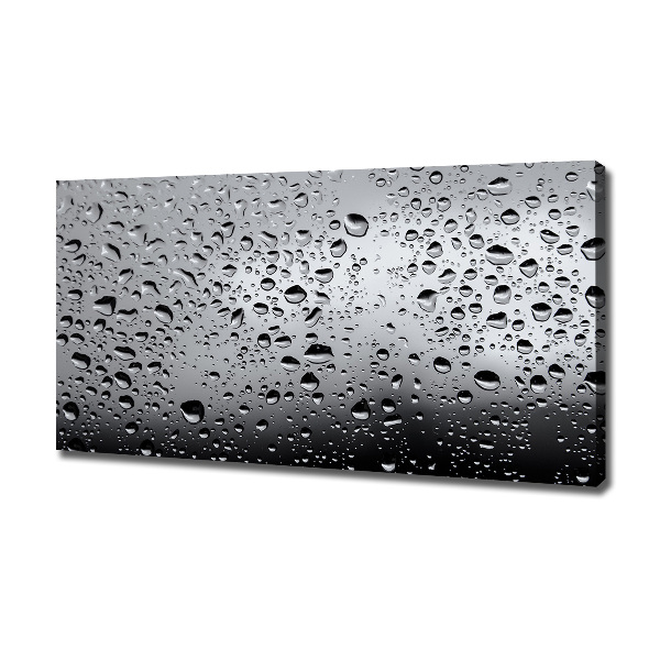 Fotocuadro en lienzo de alta calidad horizontal Gotas de agua