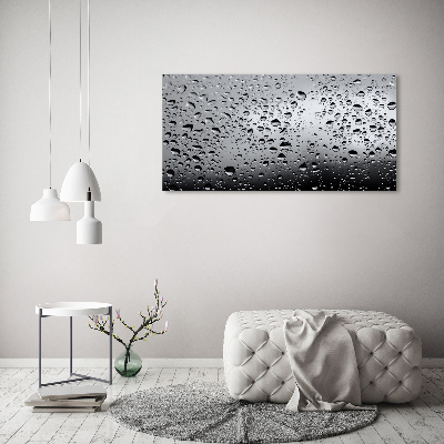 Fotocuadro en lienzo de alta calidad horizontal Gotas de agua