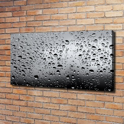Fotocuadro en lienzo de alta calidad horizontal Gotas de agua