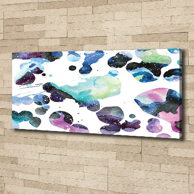 Cuadro canvas con impresión uv duradera horizontal Galaxia colorida