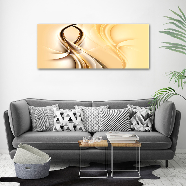 Cuadro canvas con impresión uv duradera horizontal Ondas abstractas