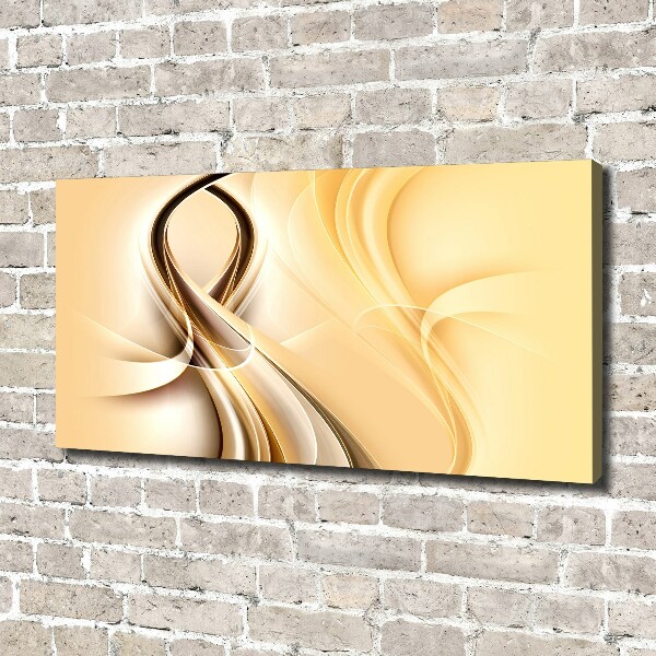 Cuadro canvas con impresión uv duradera horizontal Ondas abstractas