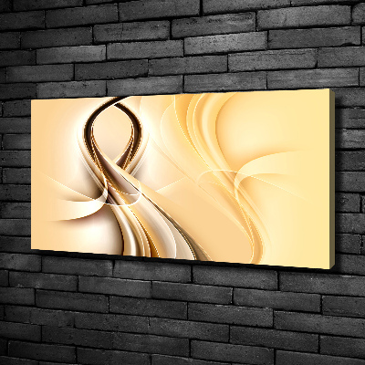 Cuadro canvas con impresión uv duradera horizontal Ondas abstractas