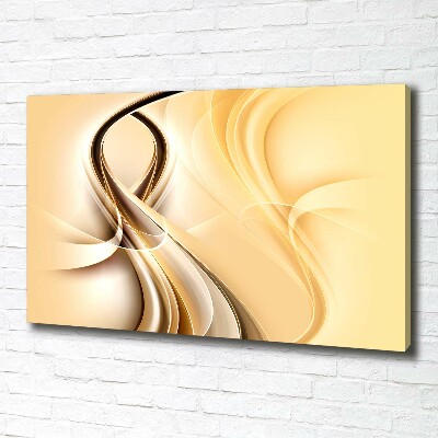 Cuadro canvas con impresión uv duradera horizontal Ondas abstractas