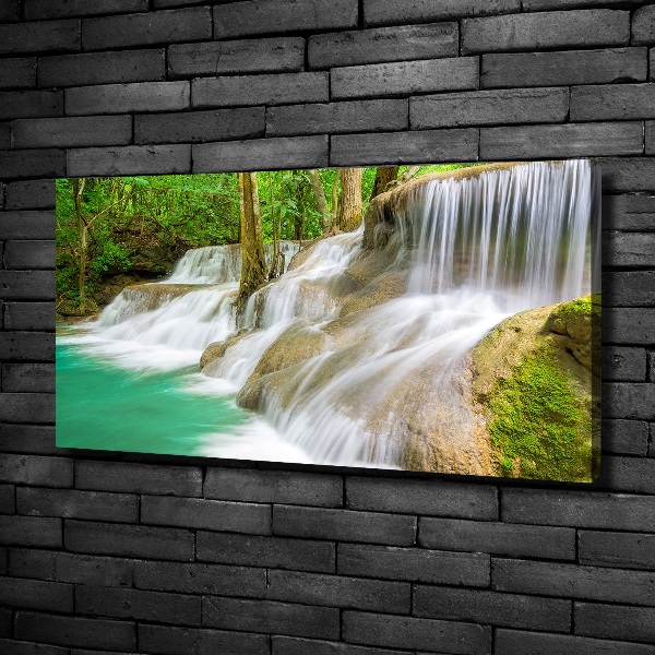 Cuadro canvas moderno de gran formato horizontal Cascadas