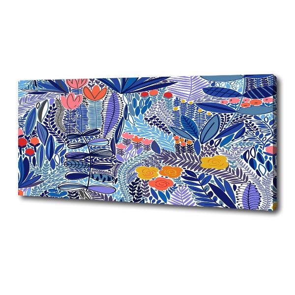 Fotocuadro en lienzo de alta calidad horizontal Patrón floral