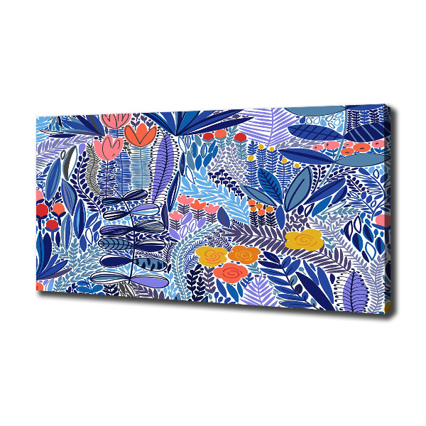 Fotocuadro en lienzo de alta calidad horizontal Patrón floral