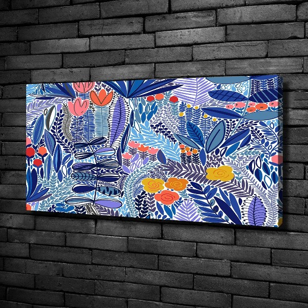 Fotocuadro en lienzo de alta calidad horizontal Patrón floral