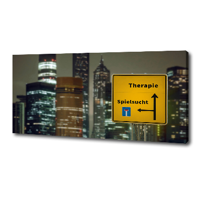 Cuadro canvas con impresión uv duradera horizontal Terapia en la ciudad