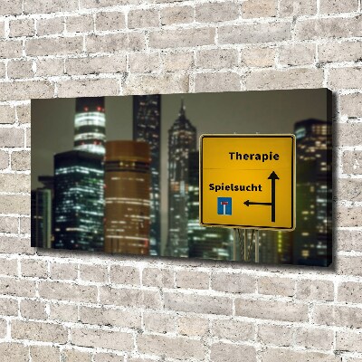 Cuadro canvas con impresión uv duradera horizontal Terapia en la ciudad