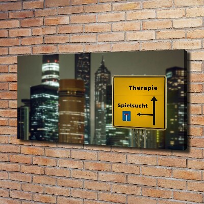 Cuadro canvas con impresión uv duradera horizontal Terapia en la ciudad