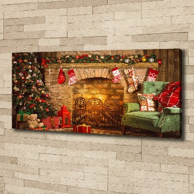 Fotocuadro en lienzo de alta calidad horizontal decoraciones navideñas