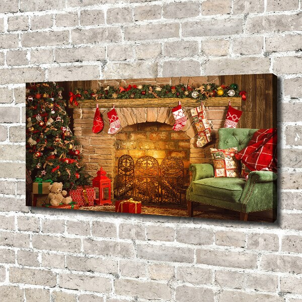 Fotocuadro en lienzo de alta calidad horizontal decoraciones navideñas