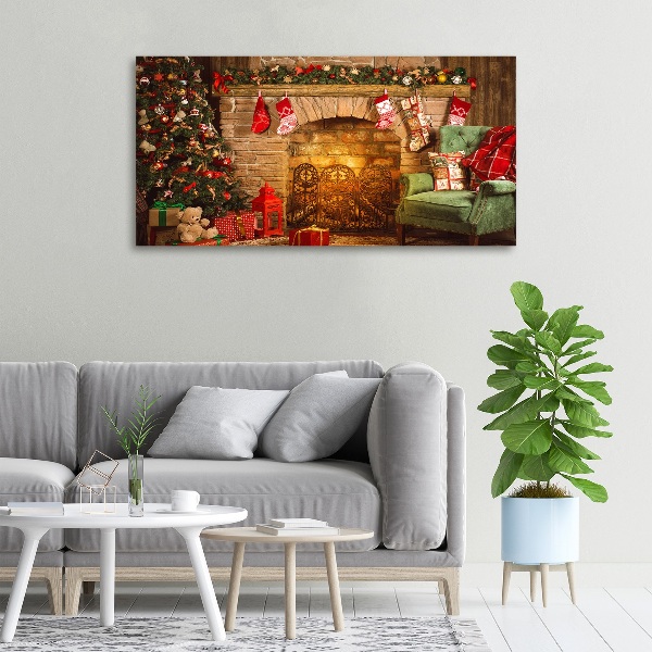 Fotocuadro en lienzo de alta calidad horizontal decoraciones navideñas