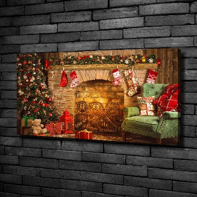 Fotocuadro en lienzo de alta calidad horizontal decoraciones navideñas
