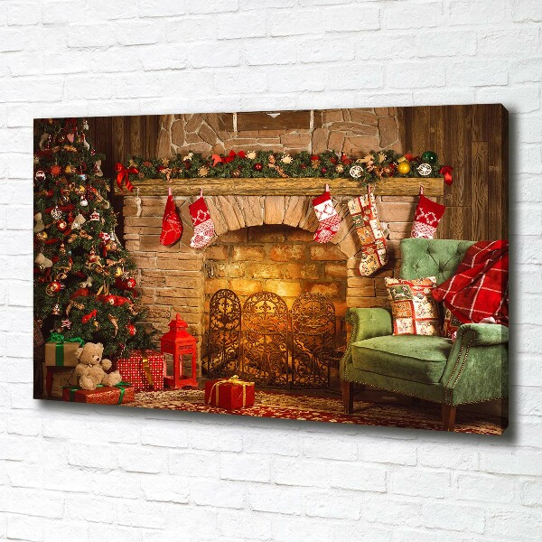 Fotocuadro en lienzo de alta calidad horizontal decoraciones navideñas