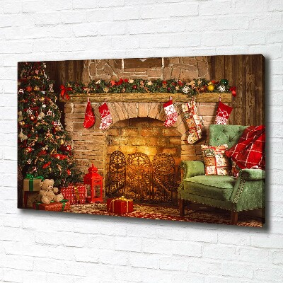 Fotocuadro en lienzo de alta calidad horizontal decoraciones navideñas
