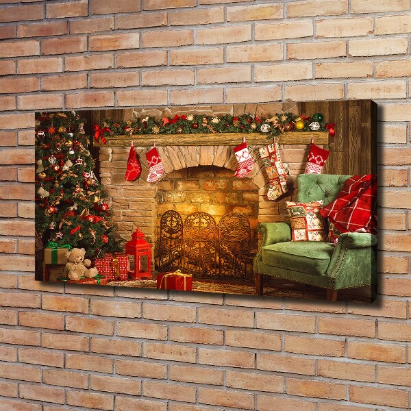 Fotocuadro en lienzo de alta calidad horizontal decoraciones navideñas