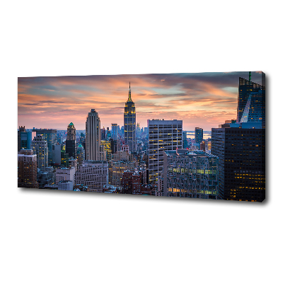 Cuadro canvas con impresión uv duradera horizontal Manhattan Nueva York