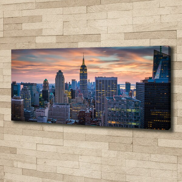 Cuadro canvas con impresión uv duradera horizontal Manhattan Nueva York