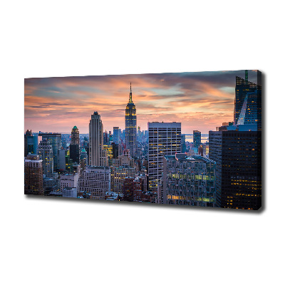 Cuadro canvas con impresión uv duradera horizontal Manhattan Nueva York