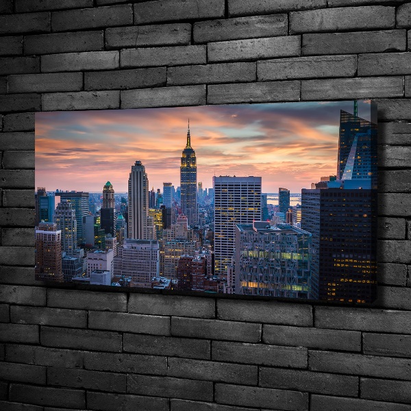 Cuadro canvas con impresión uv duradera horizontal Manhattan Nueva York