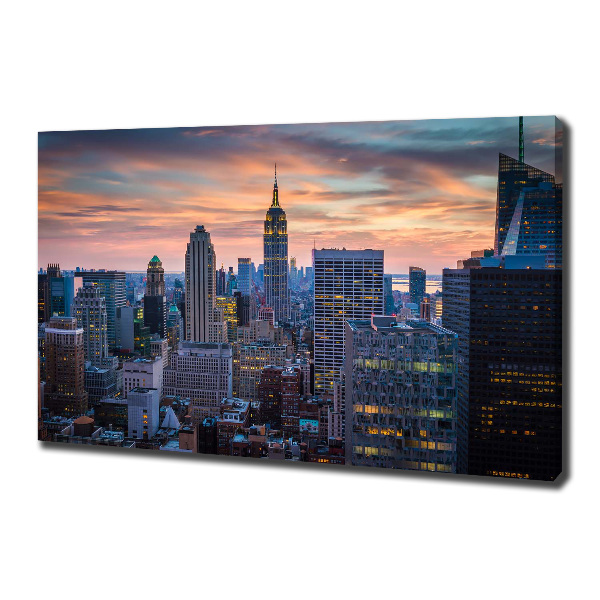 Cuadro canvas con impresión uv duradera horizontal Manhattan Nueva York