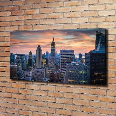 Cuadro canvas con impresión uv duradera horizontal Manhattan Nueva York