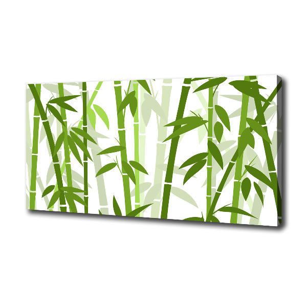 Cuadro canvas moderno de gran formato horizontal Bambú