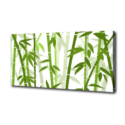 Cuadro canvas moderno de gran formato horizontal Bambú