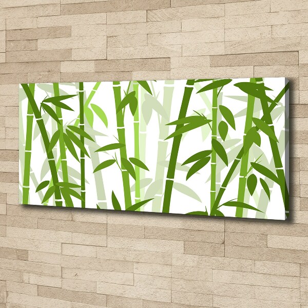 Cuadro canvas moderno de gran formato horizontal Bambú