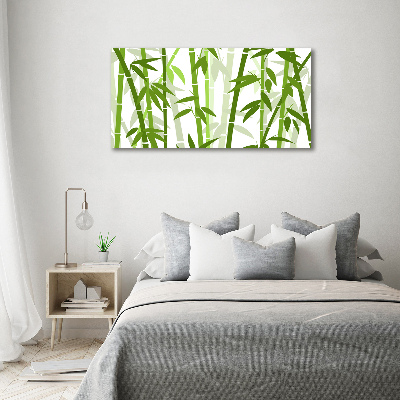 Cuadro canvas moderno de gran formato horizontal Bambú