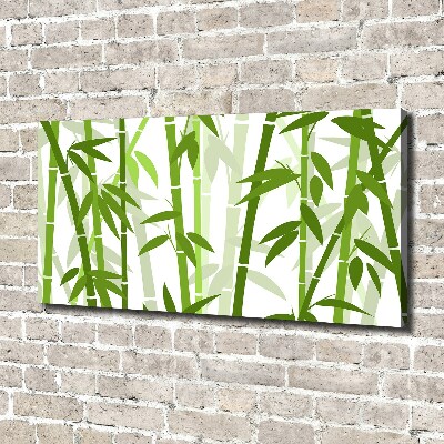 Cuadro canvas moderno de gran formato horizontal Bambú