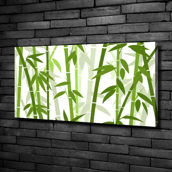 Cuadro canvas moderno de gran formato horizontal Bambú