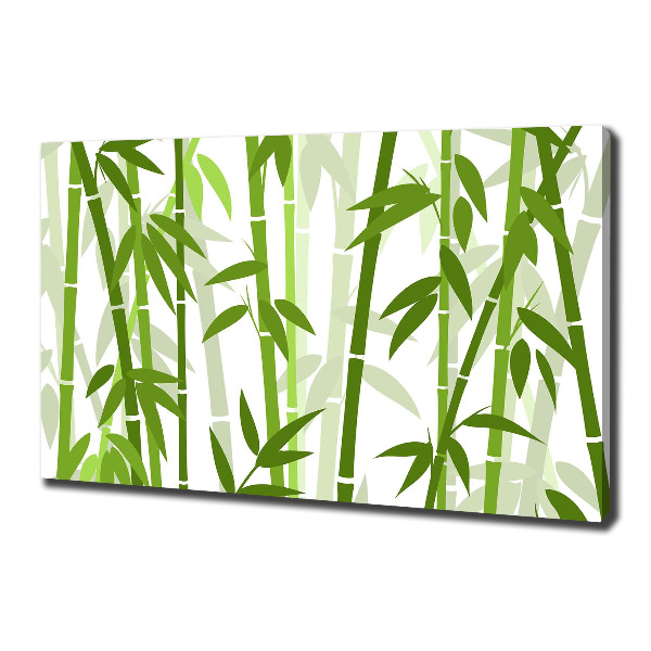 Cuadro canvas moderno de gran formato horizontal Bambú