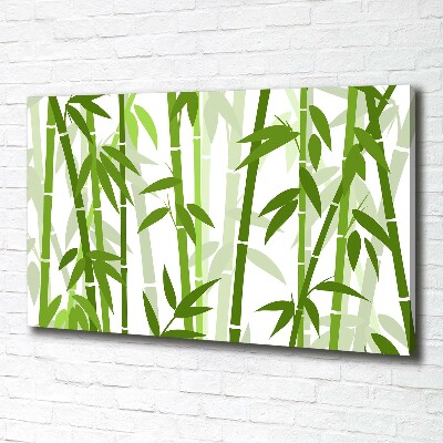 Cuadro canvas moderno de gran formato horizontal Bambú