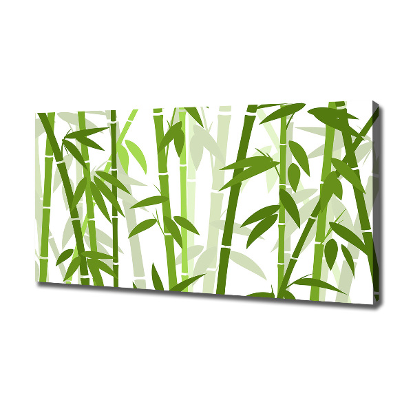 Cuadro canvas moderno de gran formato horizontal Bambú