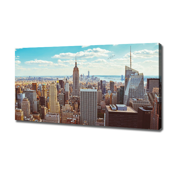 Cuadro canvas moderno de gran formato horizontal Vista aérea de Nueva York