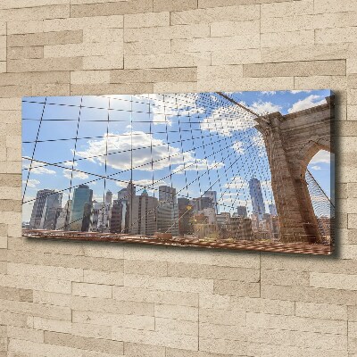 Foto en lienzo con acabado profesional horizontal Puente de Nueva York